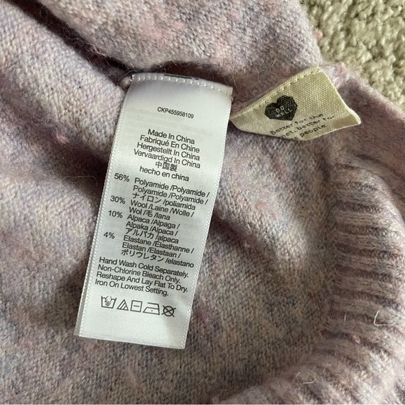 Madewell Alpaca Wool Payton Sweater (Lilac Heather) - Picture 7 of 11